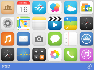 iOS7 Icons