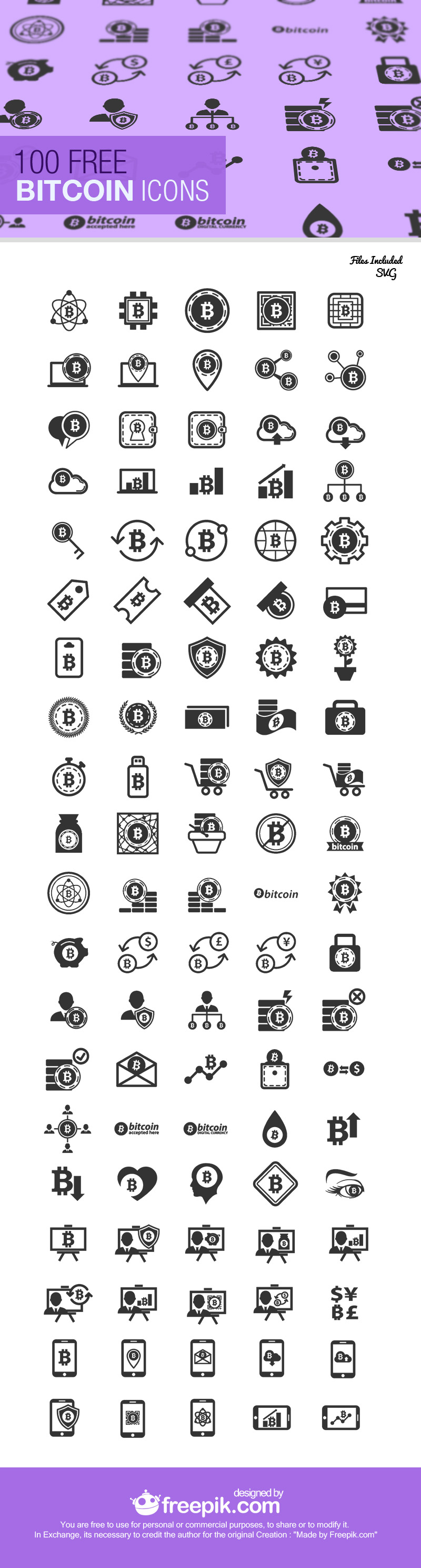 Bitcoin Icon Set set Preview