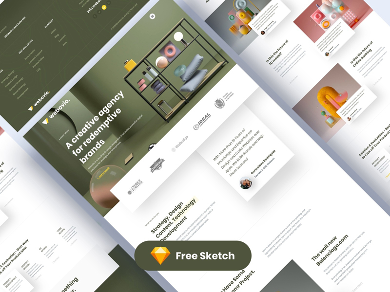 Creative Agency Website Template – Webovio