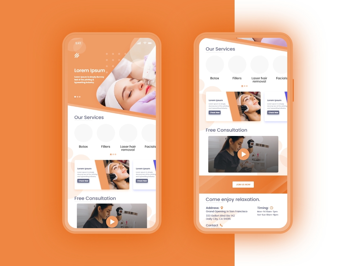 Spa Responsive Design