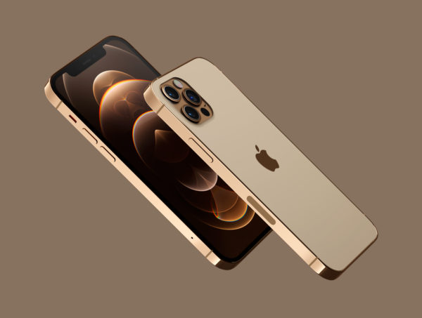 iPhone 12 PRO 金色版3D模型下载[blend,OBJ,FBX]插图(2)