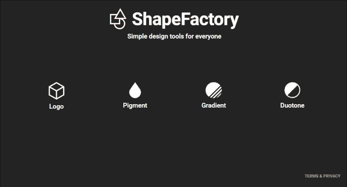 ShapeFactory｜在线设计 LOGO 和配色一键生成的设计神器