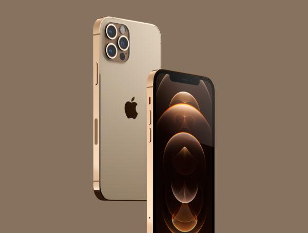 iPhone 12 PRO 金色版3D模型下载[blend,OBJ,FBX]插图6