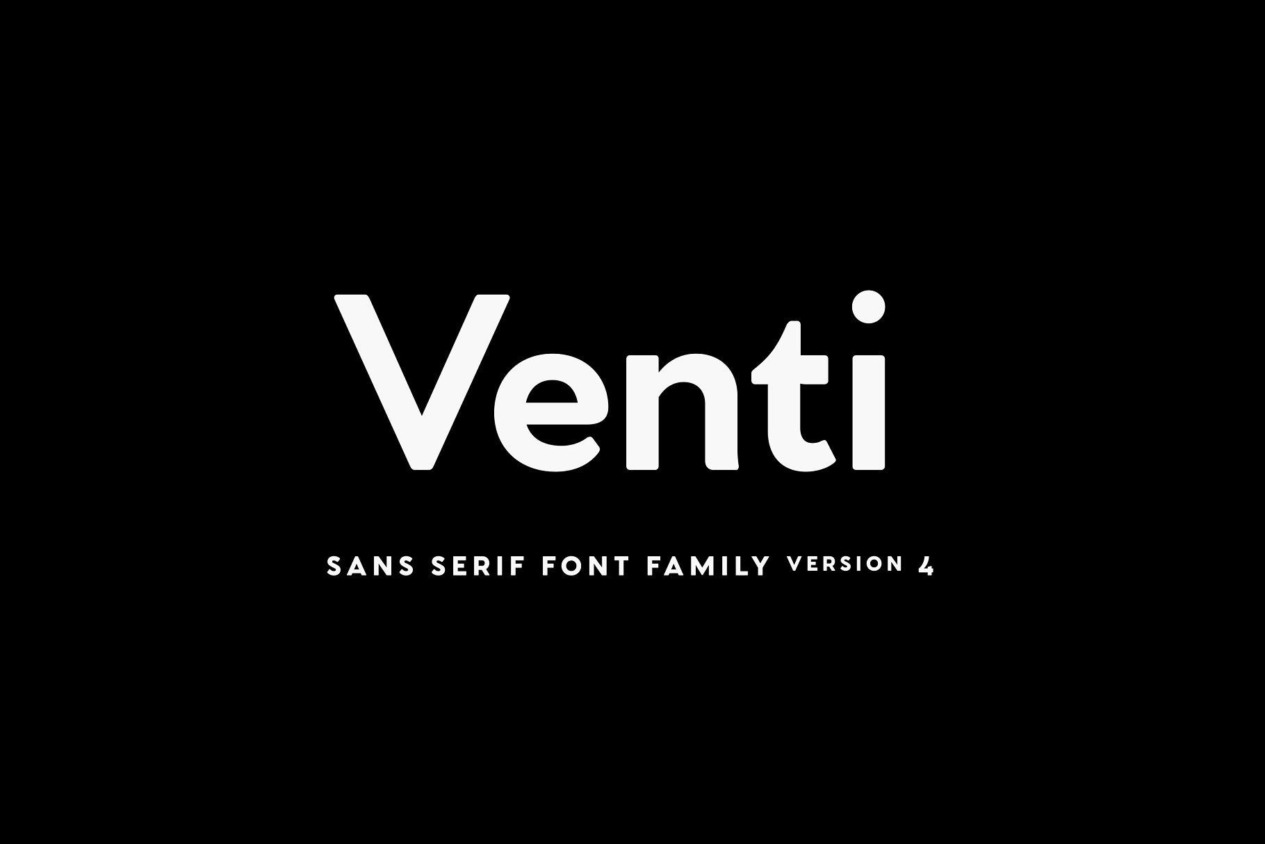 无衬线时尚字体 Venti CF sans serif font family插图