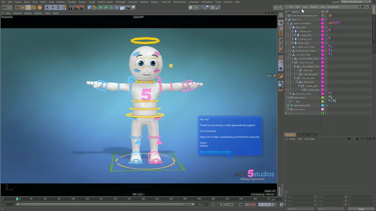 C4D 角色索具使用习惯概述插图2