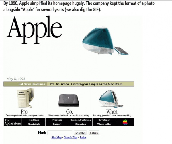 涨姿势！从苹果官网细看20年设计变迁史