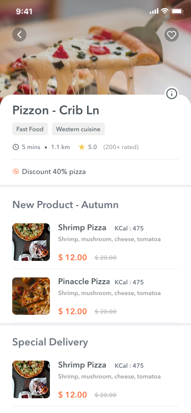 Foodude - Food Delivery App UI KIT