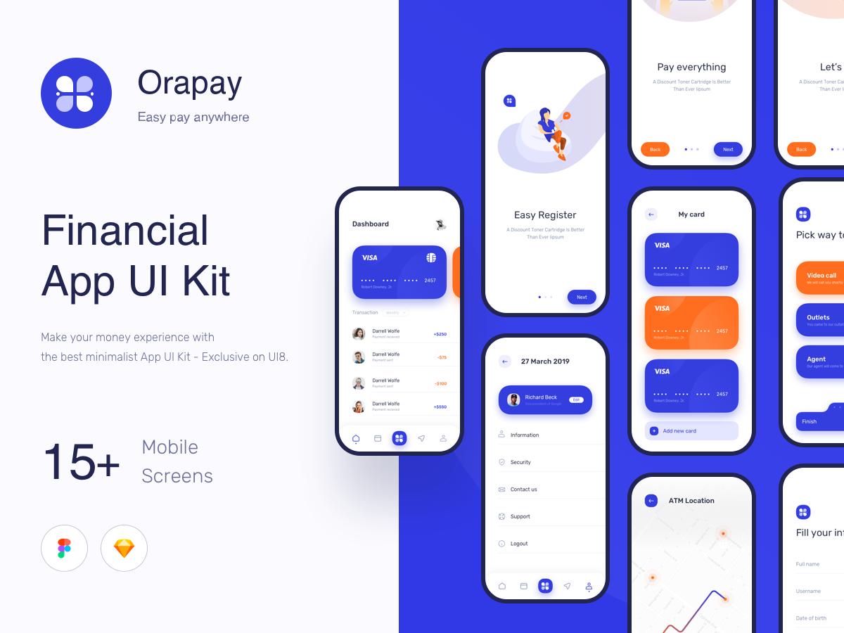 Financial UI Kits - Bank App