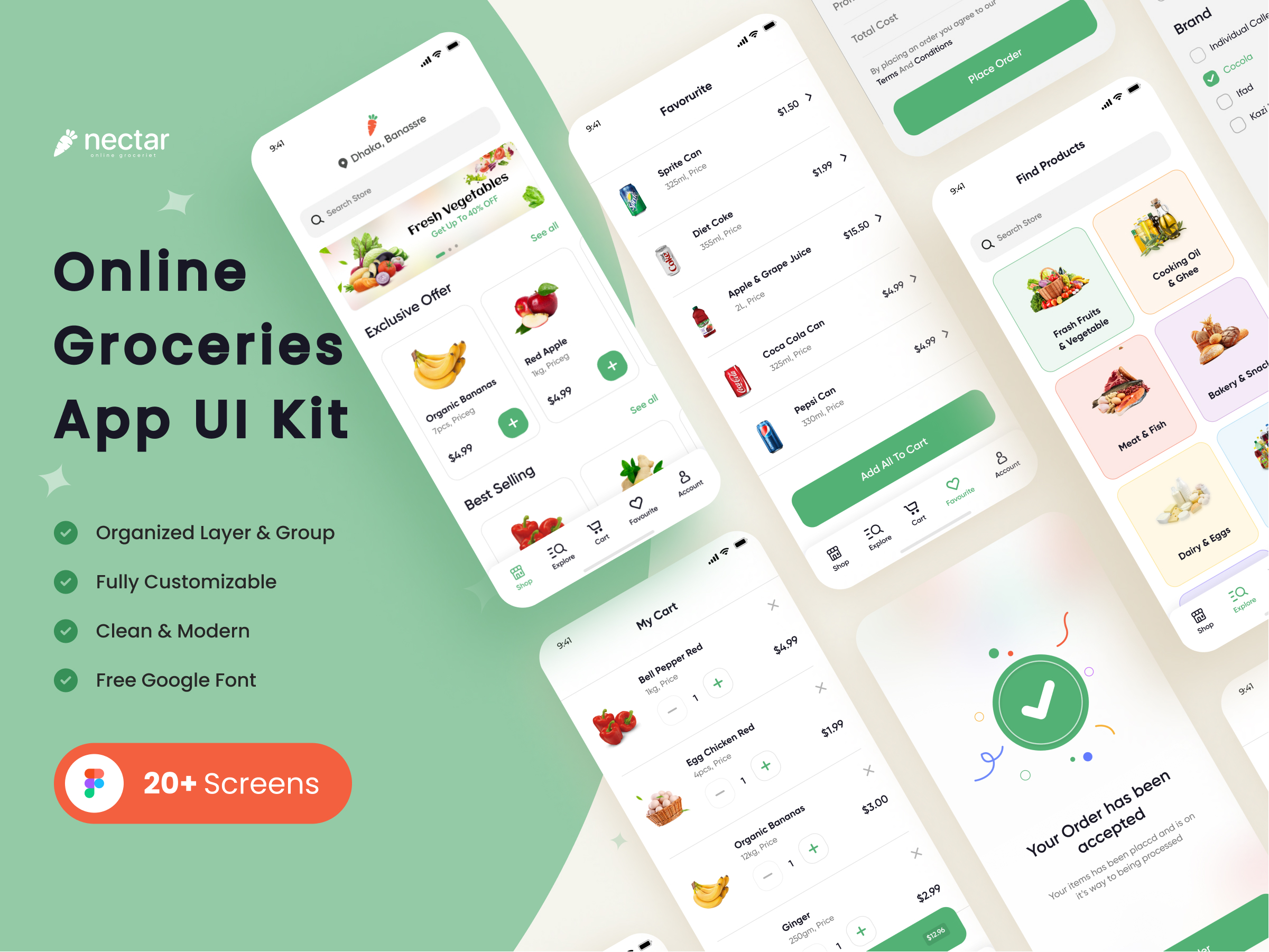 Online Groceries App UI Kit