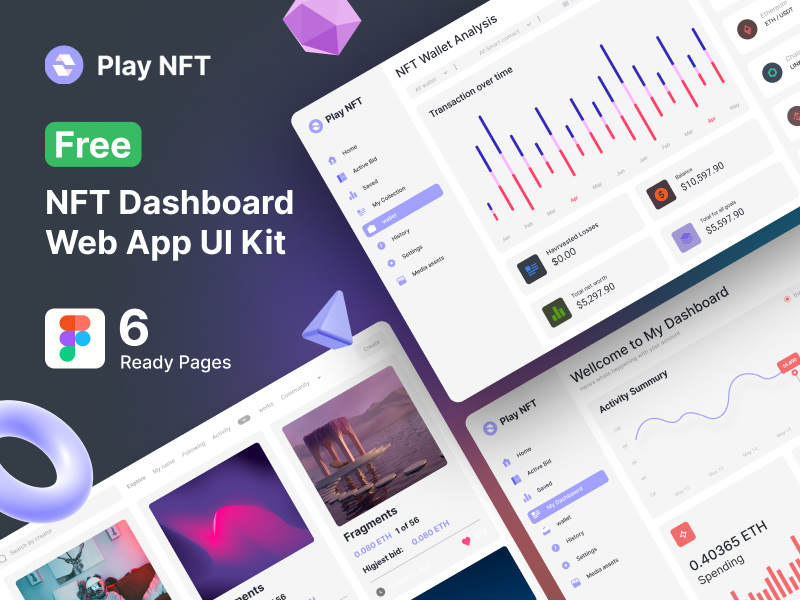 Free NFT Dashboard Web App UI Kit